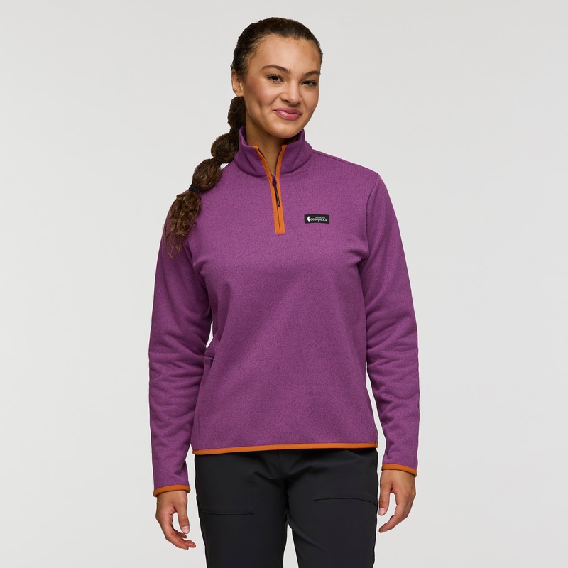 Envo Fleece Quarter-Zip Pullover – Women’s Heather Mauve XS