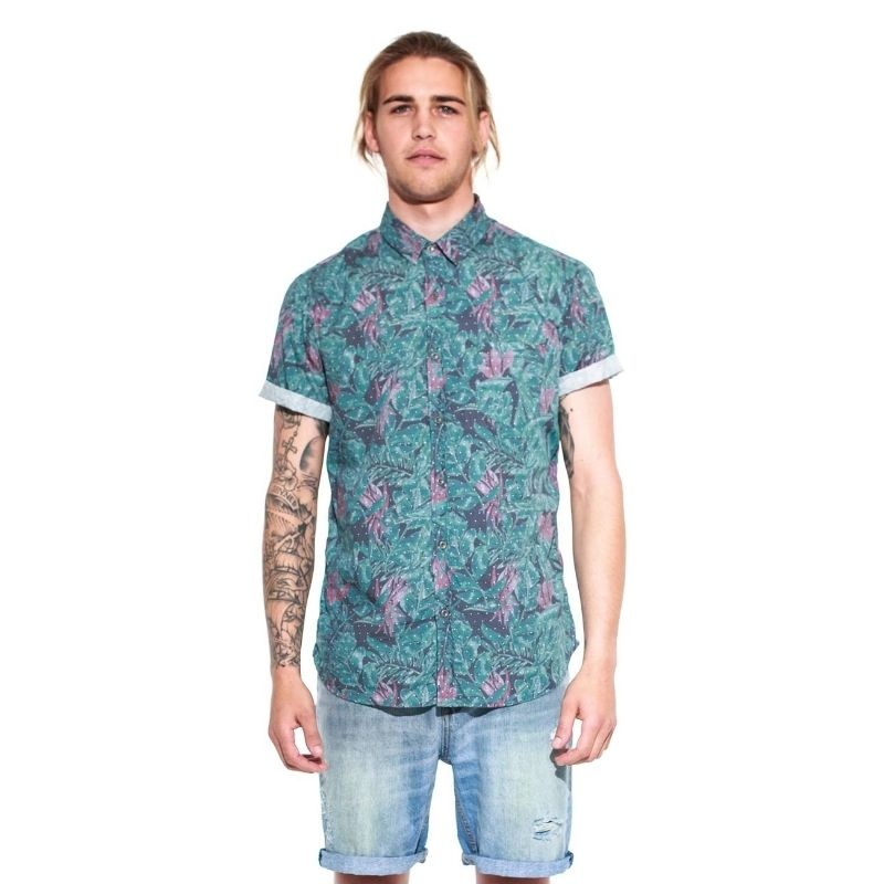 Spotted S/S Shirt  Floral S