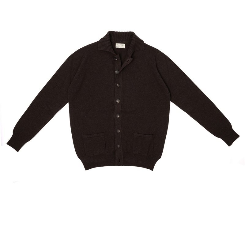 Cardigan “Shirt Cardigan” made from 2-Ply Geelong Lambswool S