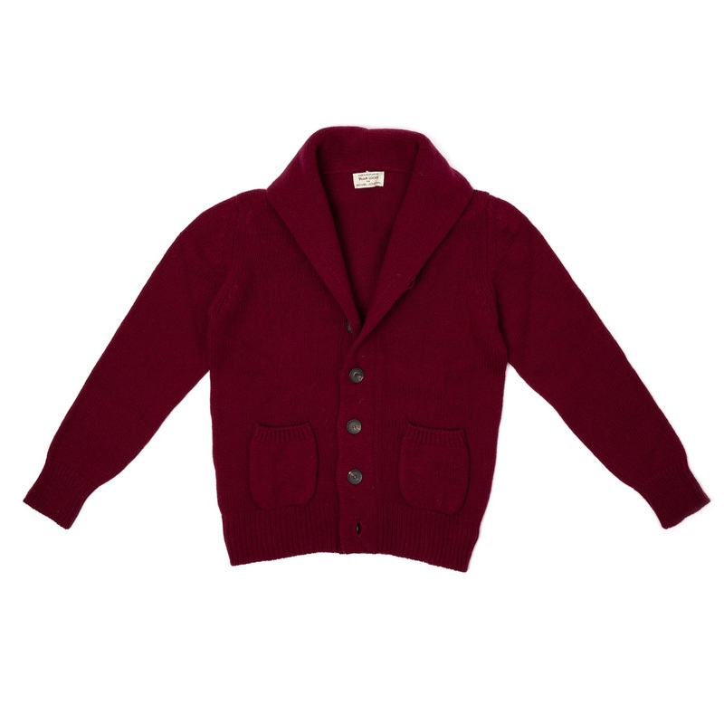 MJ Exclusive: Shawl Cardigan “Lambton-Shawl” made from the finest 4-Ply Scottish Lambswool S