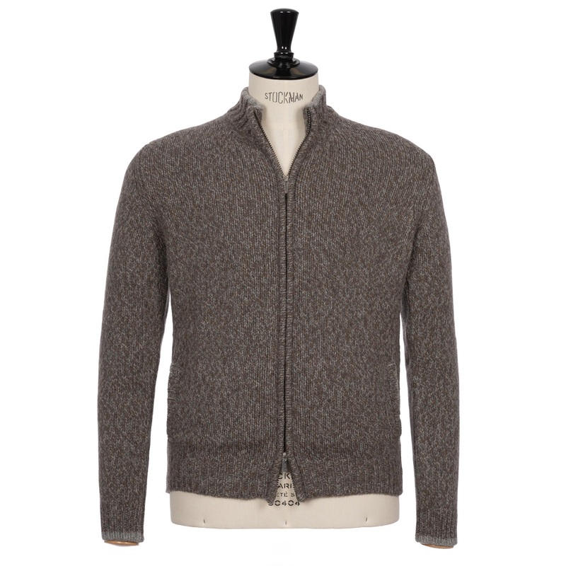 Zip-Cardigan “Favonius Open” made from Baby Alpaca Wool S