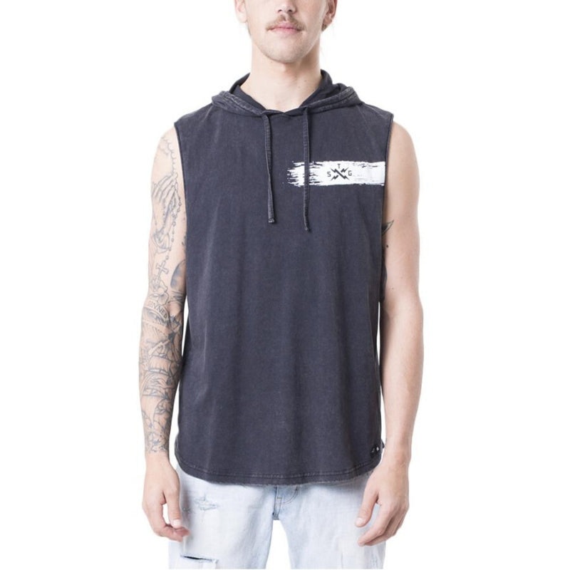 Confuse Hooded Muscle Black S