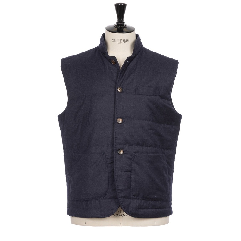 Edizione Speciale: Vest “Gran Sasso” made from the Finest Wool Flannel – purely handmade M