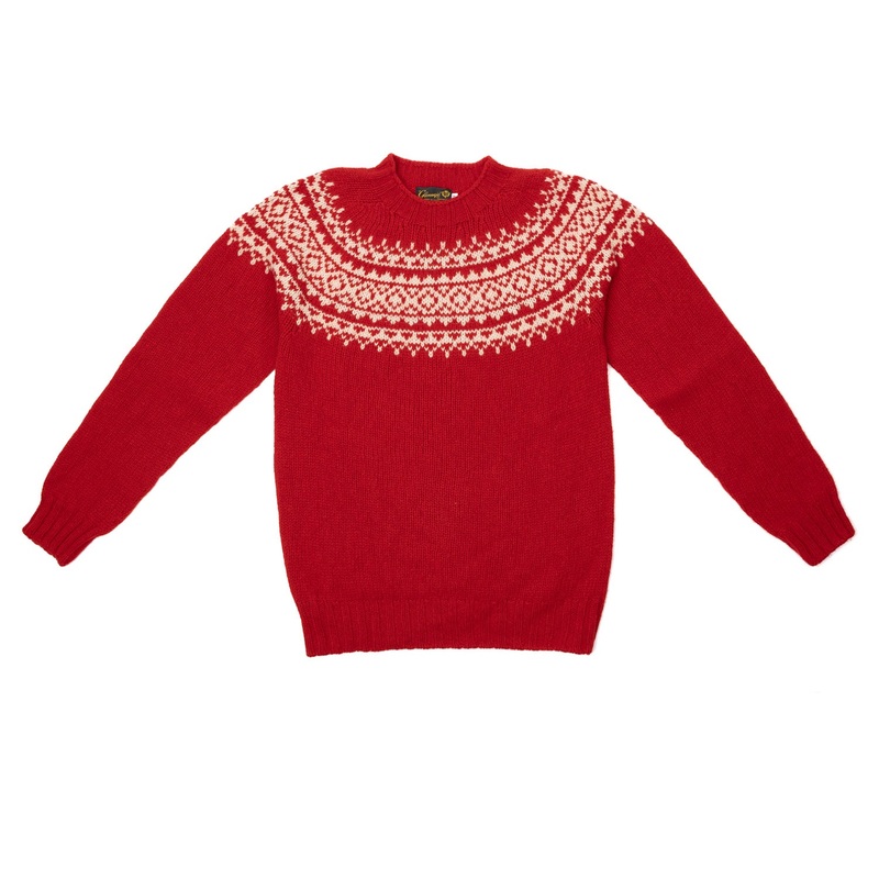 Glenugie exclusive x MJ: “St.Moritz Vintage-Ski” sweater made from pure wool – Pure Soft Shetland S