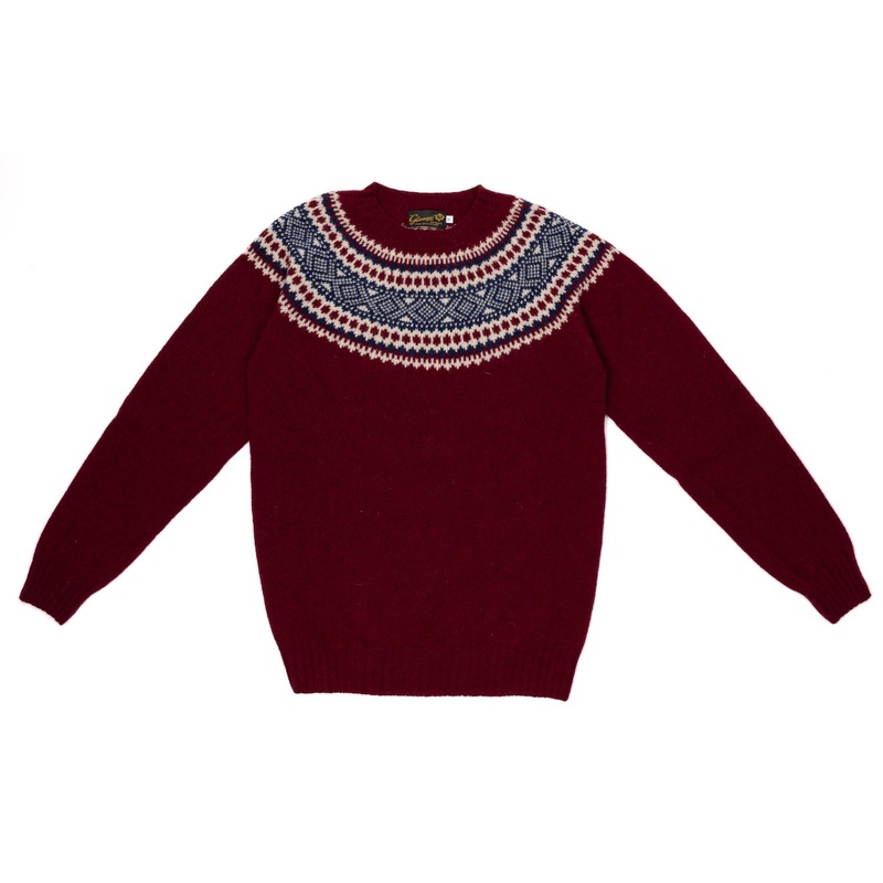 Glenugie exclusive x MJ: Sweater “St.Moritz Vintage-Ski” made from pure Wool – Pure Soft Shetland S