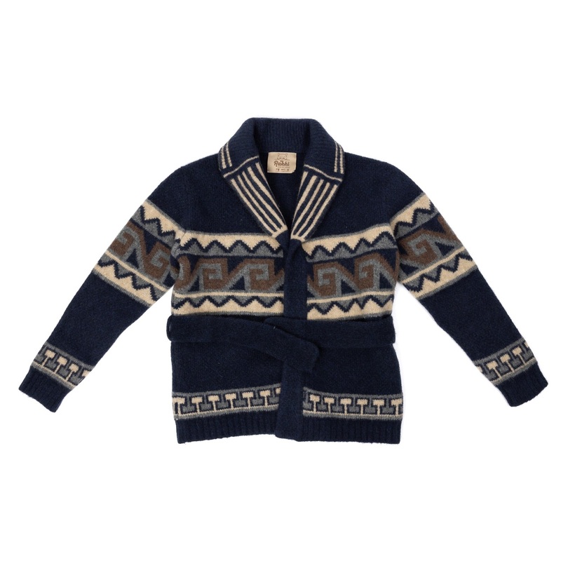 RAKKI x MJ: Belt-Cardigan “Julien” made from pure Lambswool – Original Icon M