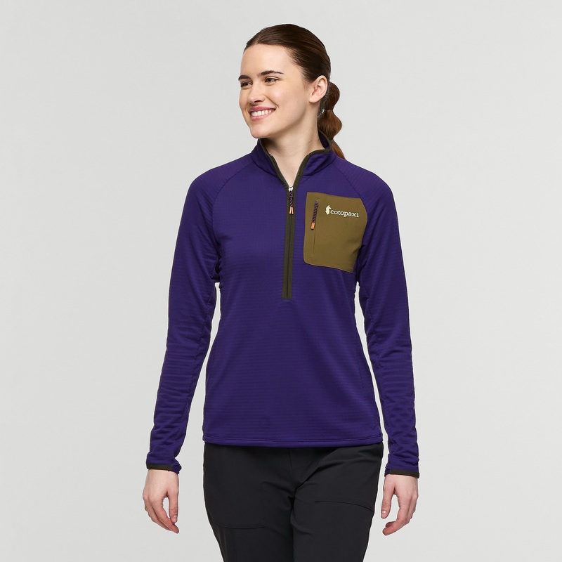 Otero Fleece Half-Zip Pullover – Women’s Black Violet XS
