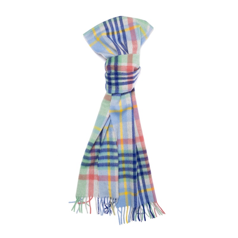 MJ Exclusive: Plaid Scarf “Colored Tartan” made from Scottish Cashmere