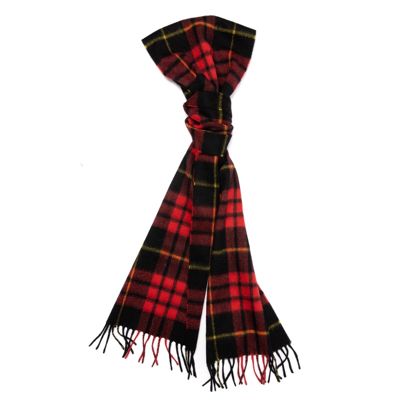 MJ Exclusive: Plaid Scarf “Red Tartan” made from Scottish Cashmere