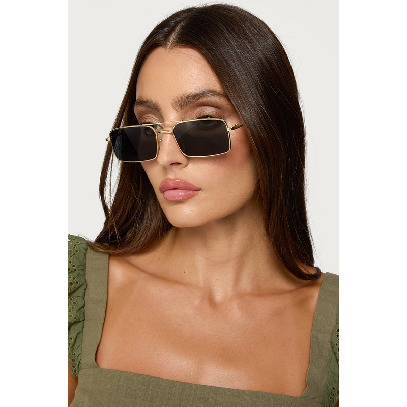 Felicia Square Sunglasses GOLD OS