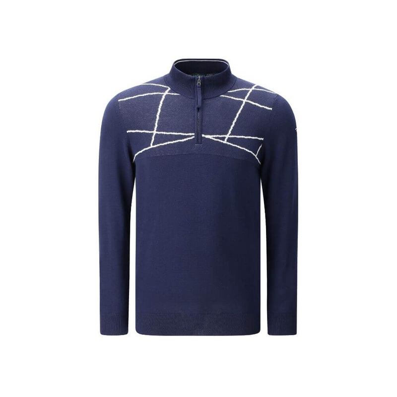NOCHE | QUARTER ZIP KNIT SWEATER | FINAL SALE TIMELESS NAVY 34 XS/46