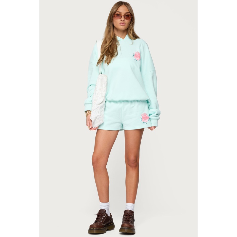 Beach Bloom Sweat Shorts MINT XS