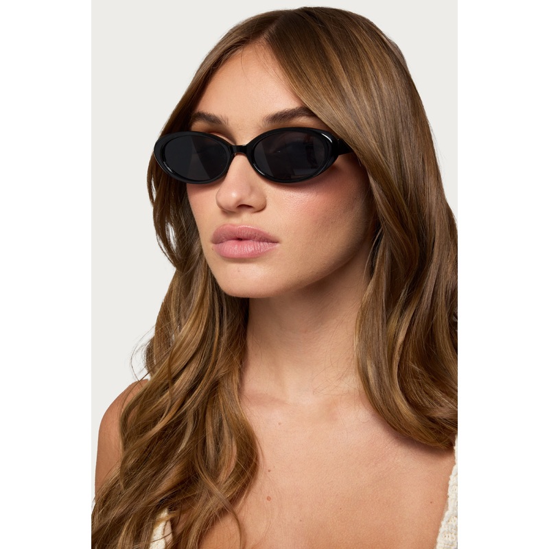 Rosalie Oval Sunglasses BLACK OS