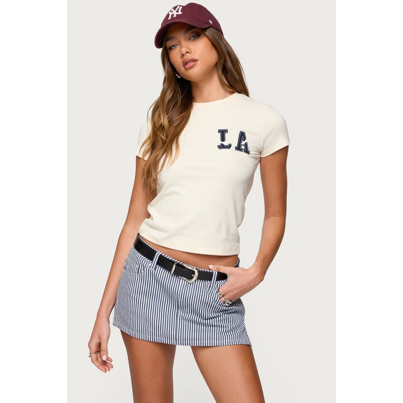 Cali Babe T Shirt CREAM XS