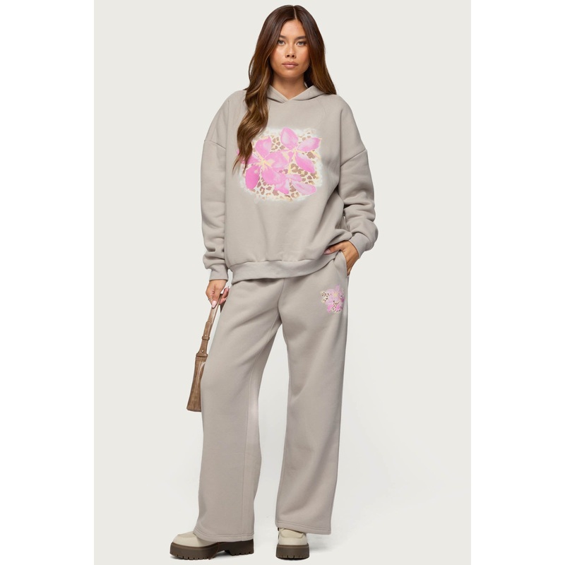 Wild Petal Sweatpants BEIGE XS