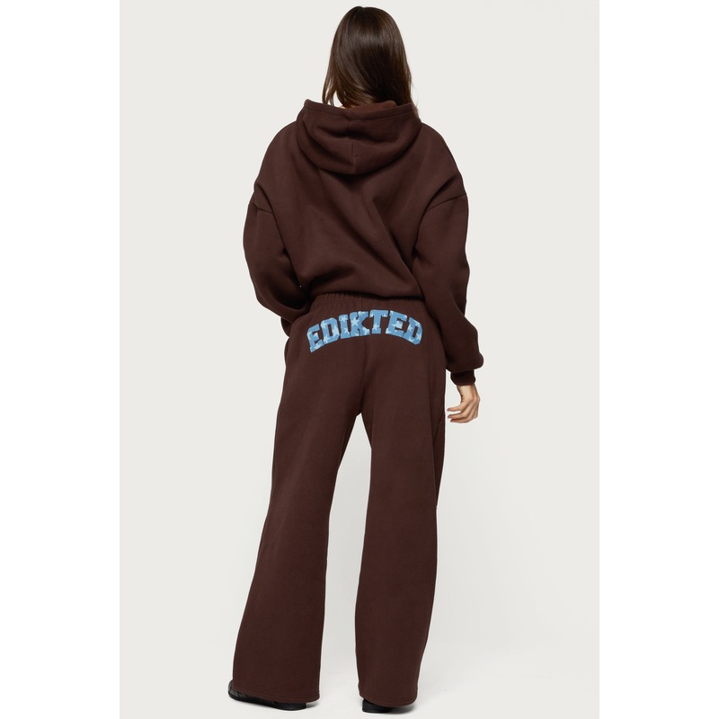 Really Edikted Sweatpants BROWN XS