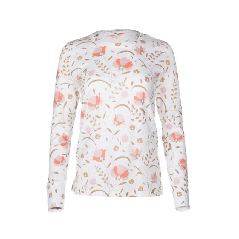 Long Sleeve Waffle Burnout Tee – Blush Cottage Garden XS Blush Cottage Garden