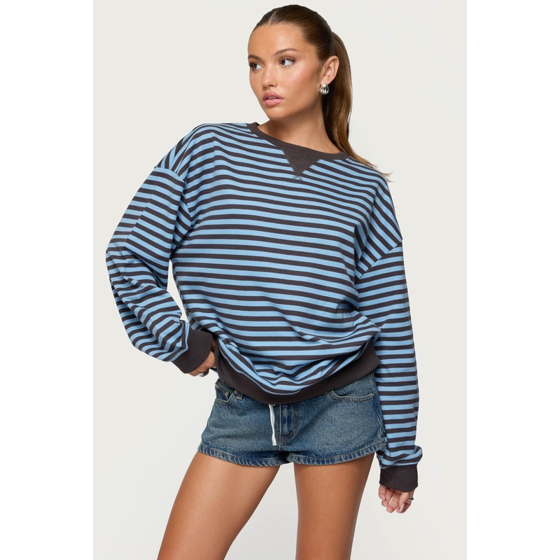 Onda Striped Sweatshirt BLUE XS