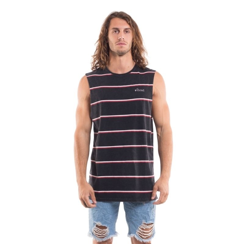 Silent Theory Men’s Yard Muscle Washed Black S