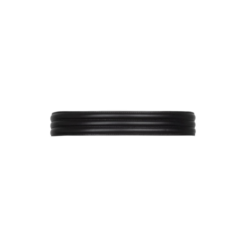 Banded Belt – Black Leather Black XS