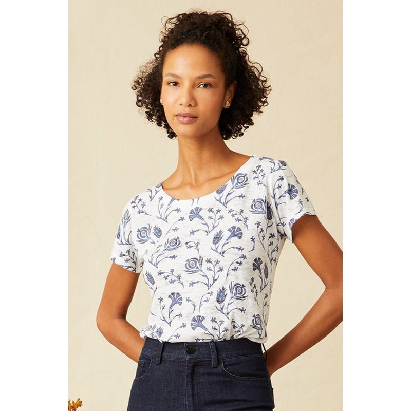 Burnout Tee – Navy Pomegranate Navy Pomegranate XS