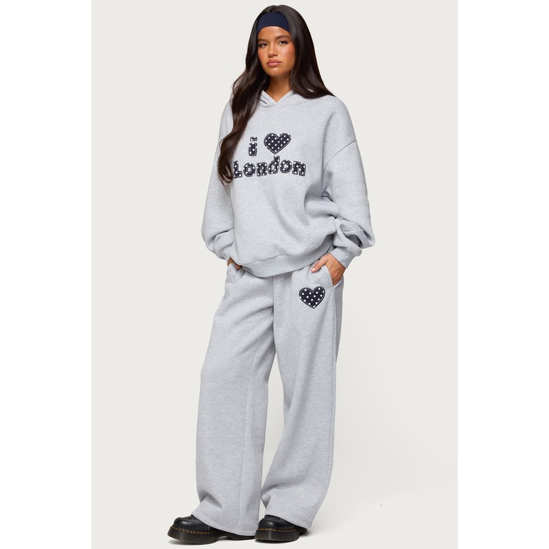 I Heart London Sweatpants GRAY MELANGE XS