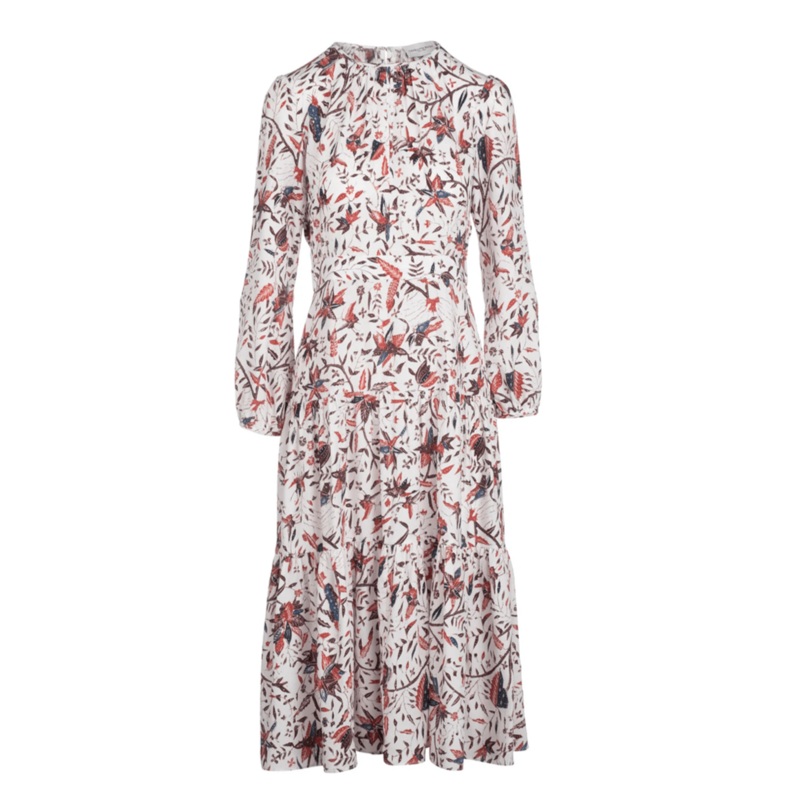 Keyhole Midi Dress – Red Lily Batik Red Lily Batik Silk Charmeuse XS