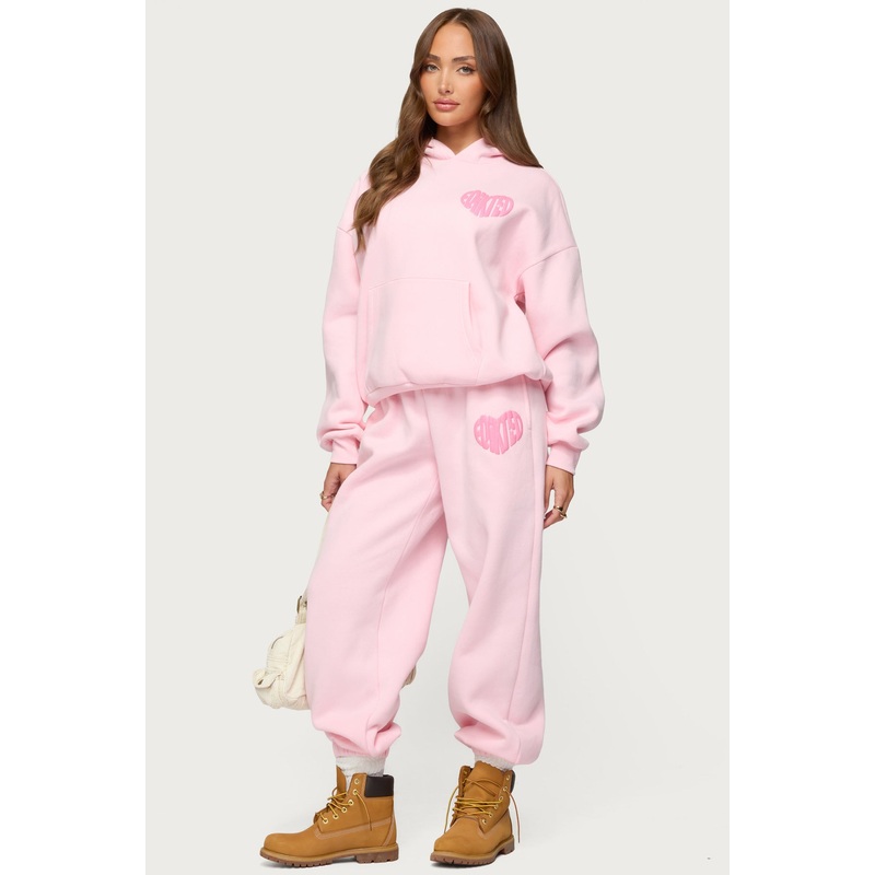 Major Love Edikted Sweatpants LIGHT PINK XS