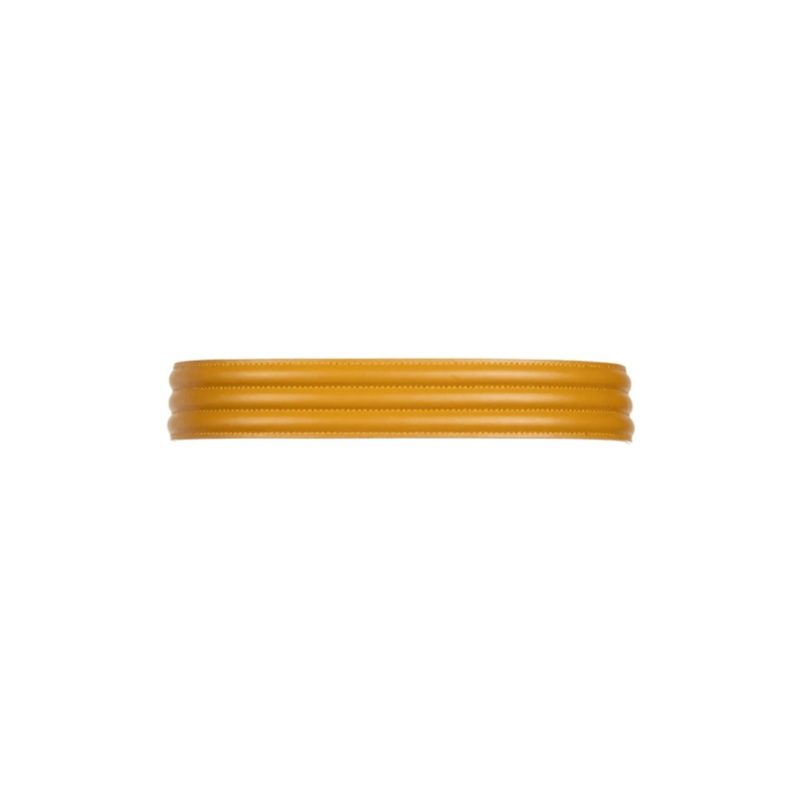Banded Belt – Mustard Leather Mustard XS
