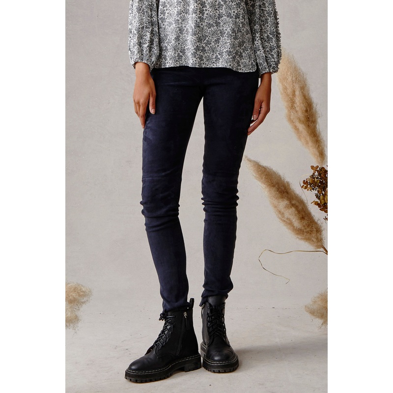 Suede Leggings – Navy Navy Suede 2