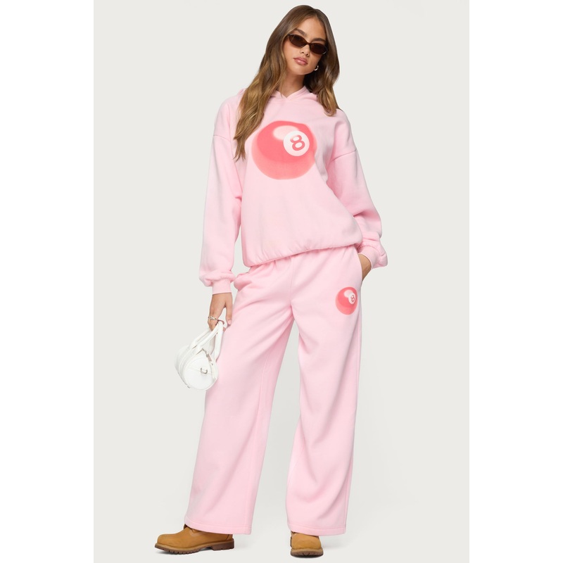 Lucky 8 Sweatpants LIGHT PINK XS