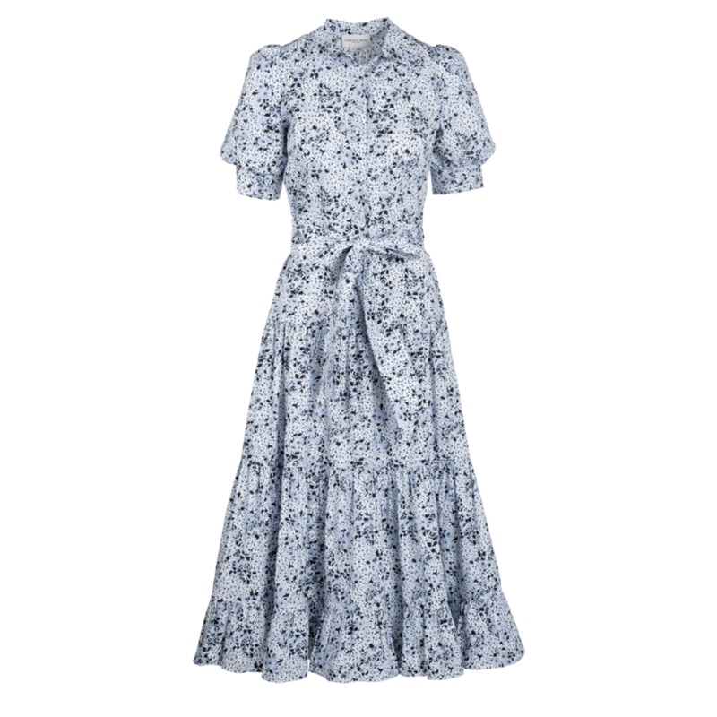 Palma Dress – Blue Water Lily Blue Water Lily Poplin XS