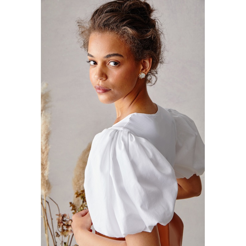 Peony Tee – White White XS