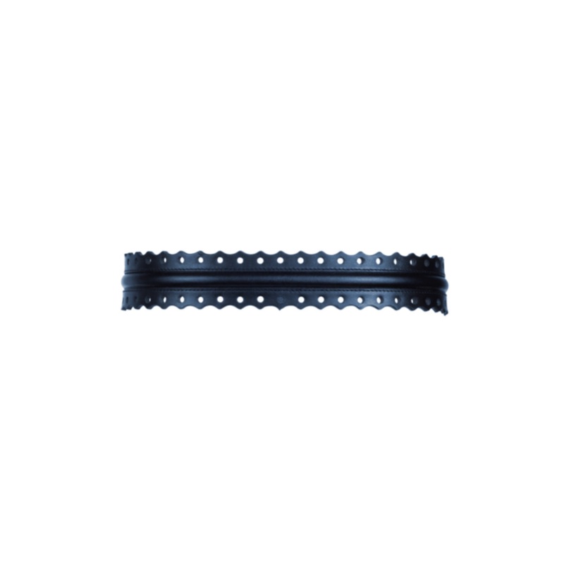Slim Fretwork Belt – Navy Navy XS