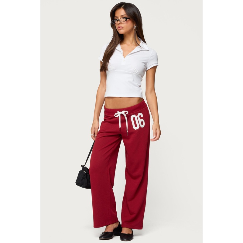 Petite 06 Sweatpants BURGUNDY XS