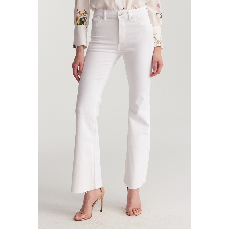 Bridget Boot High Rise Jean – White White 25