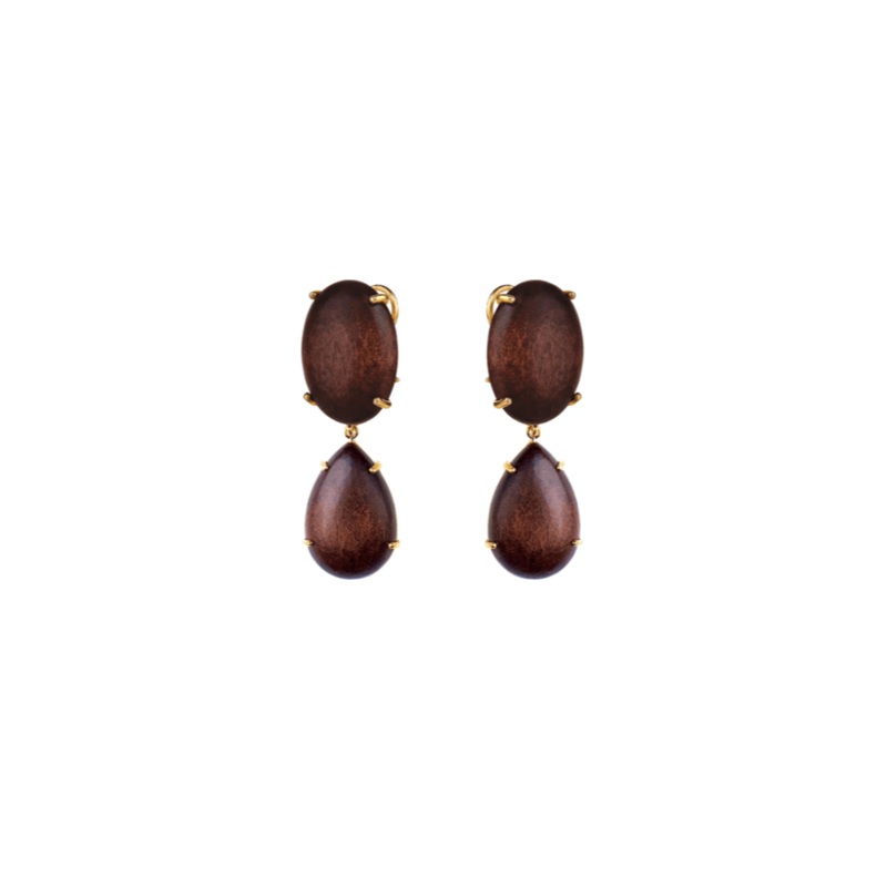 Natural Wonder Earrings Wood ONE SIZE