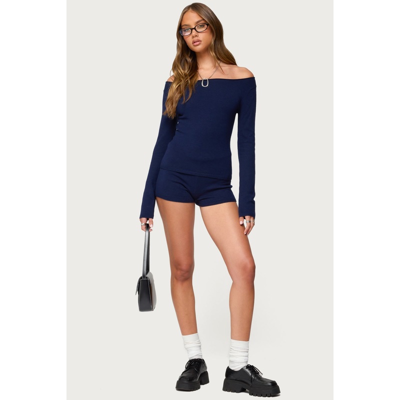 Arianna Knit Shorts NAVY XS