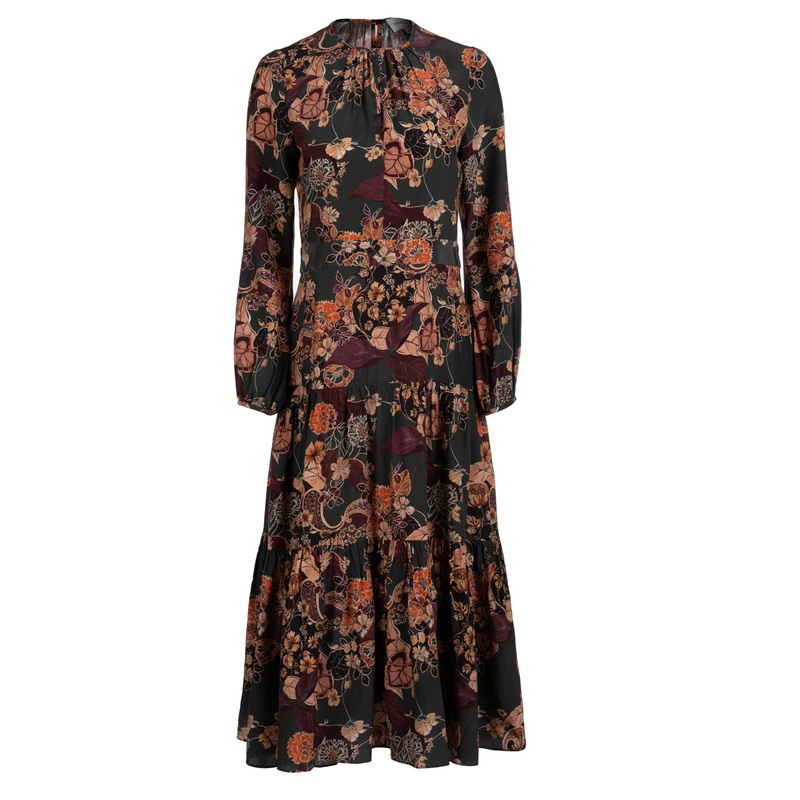 Keyhole Midi Dress – Olive Persian Paisley Olive Persian Paisley XS