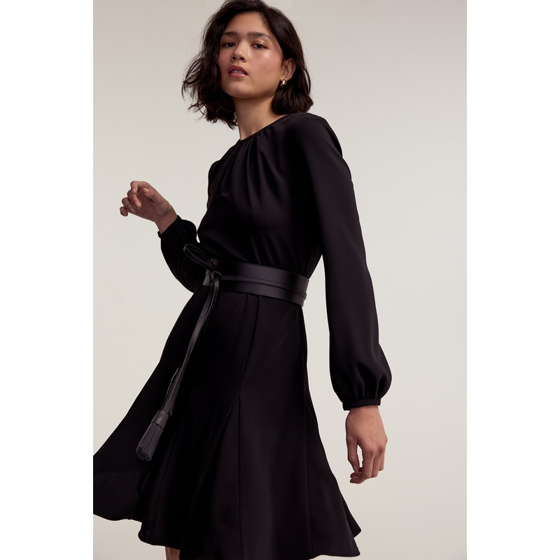 Petal Dress –  Black Black XS – SOLD OUT