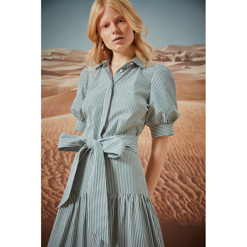 Palma Dress – Verde Stripe Verde Stripe XS