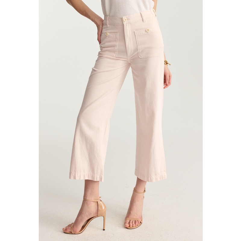 Hepburn Wide Leg Crop Jean – Primrose Pink 25 Primrose Pink