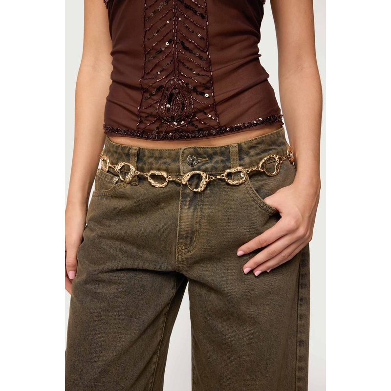 Abstract Chain Belt GOLD OS