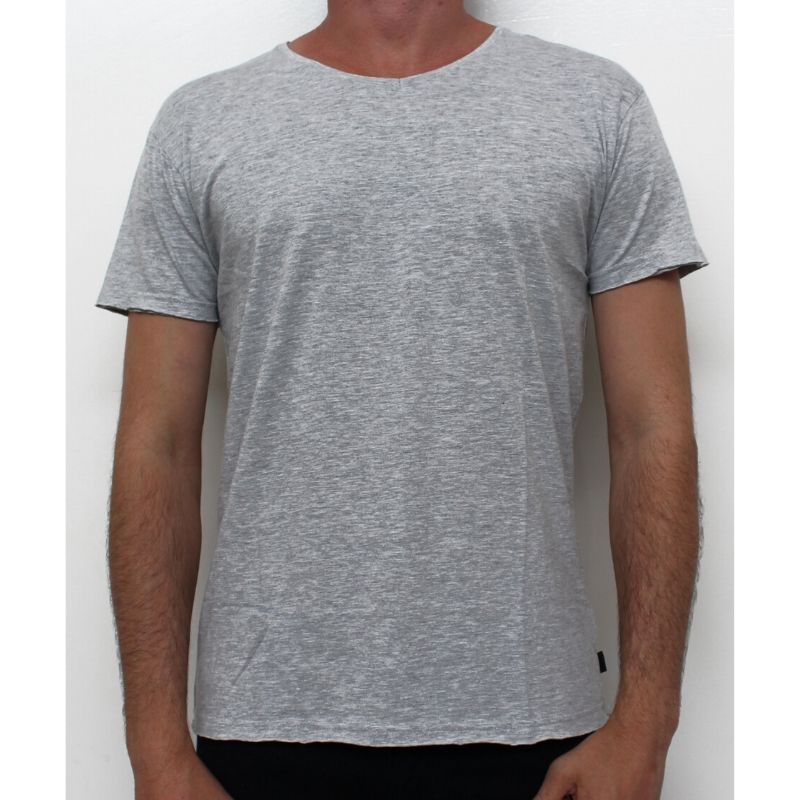 Stg Basic Crew Tee Grey Marle S