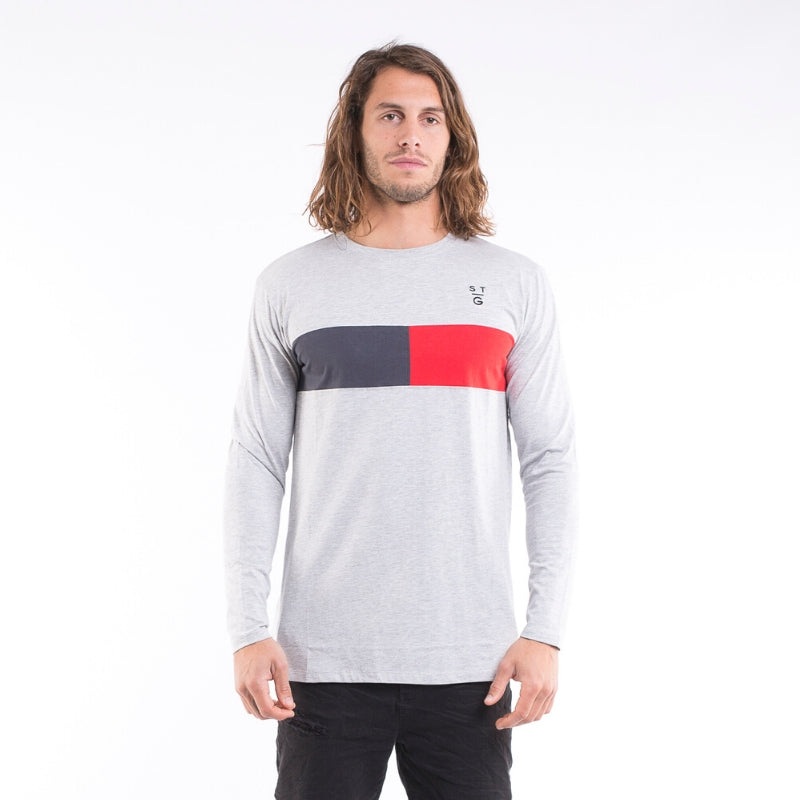 Volt L/S Tee Grey Marle S