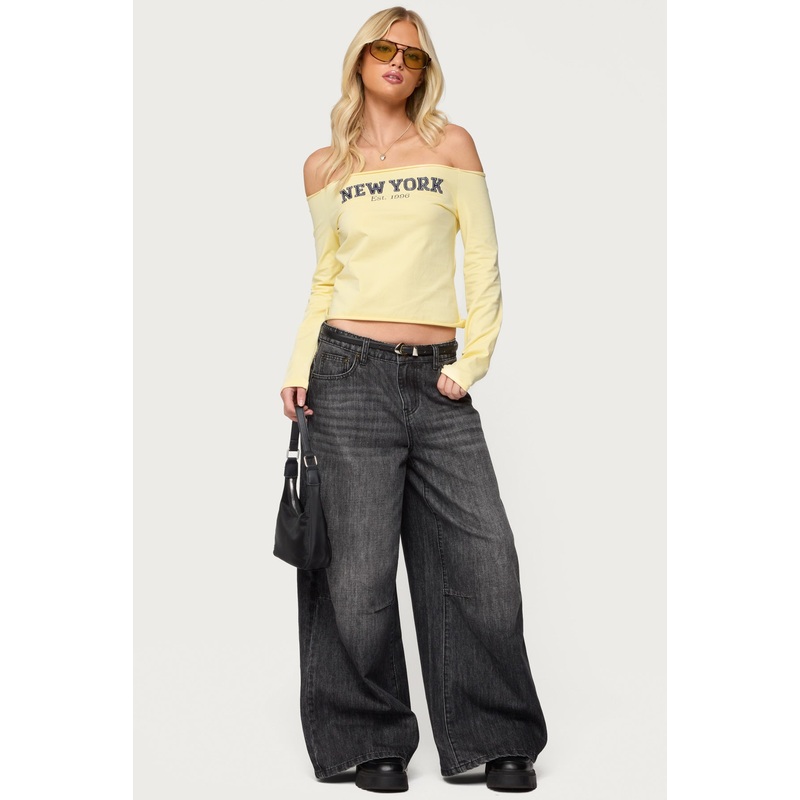 Skater Girl Washed Low Rise Jeans GRAY-WASHED XS