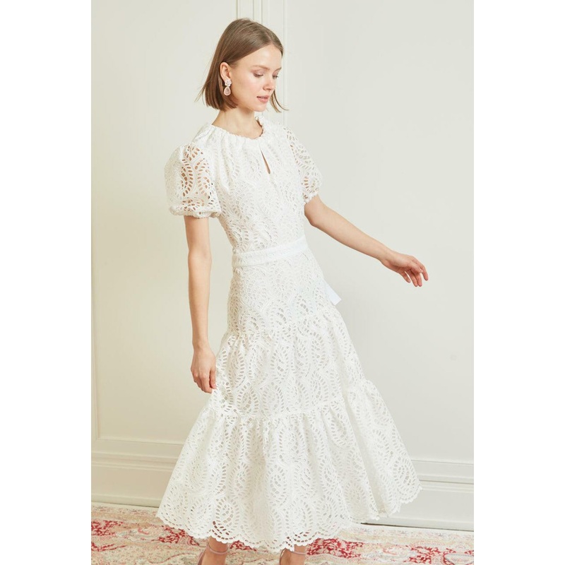 Bardot Dress White Eyelet XXS White Eyelet