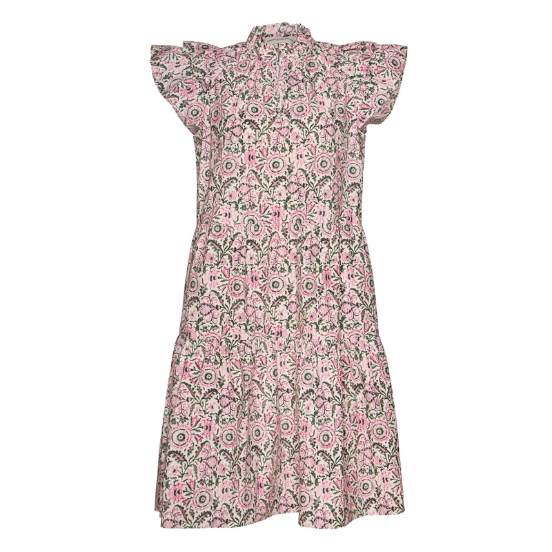 Ibiza Dress – Magenta Batik Poplin XS Magenta Batik Poplin