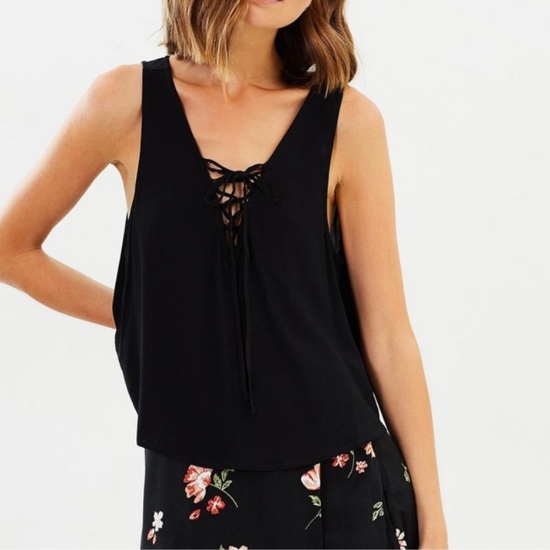 Aster Tie Tank Black 6