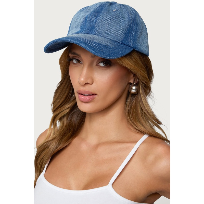 Denim Baseball Cap BLUE OS